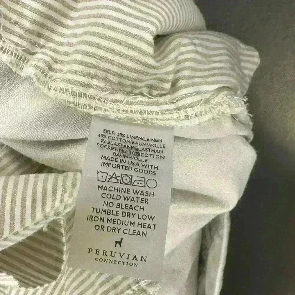 Peruvian Connection Linen Shorts - Picture 3 of 5